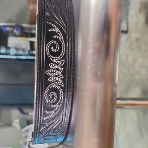 Leather belt